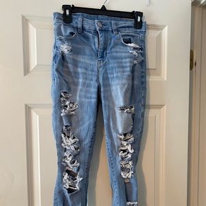 American eagle high rise jegging size 4